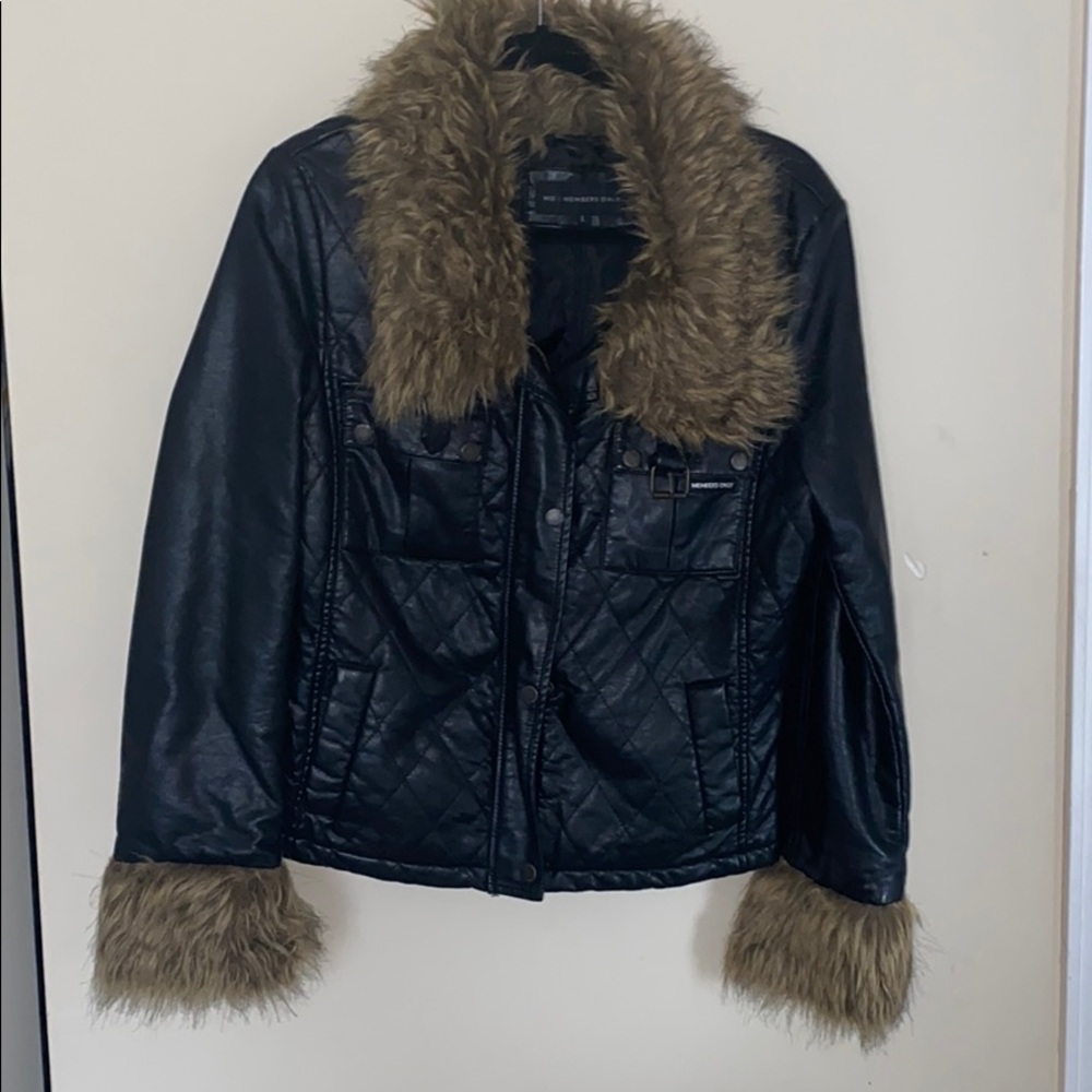 Members Only leather Jacket